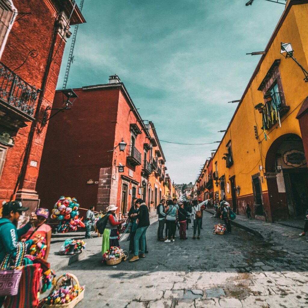 The city of San Miguel de Allende in Mexico